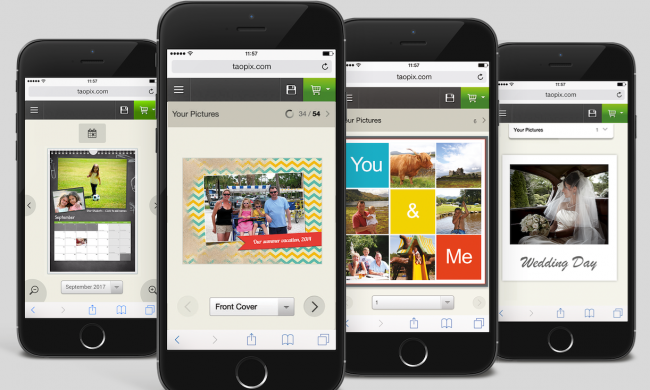 Taopix creator and photo products on mobile devices