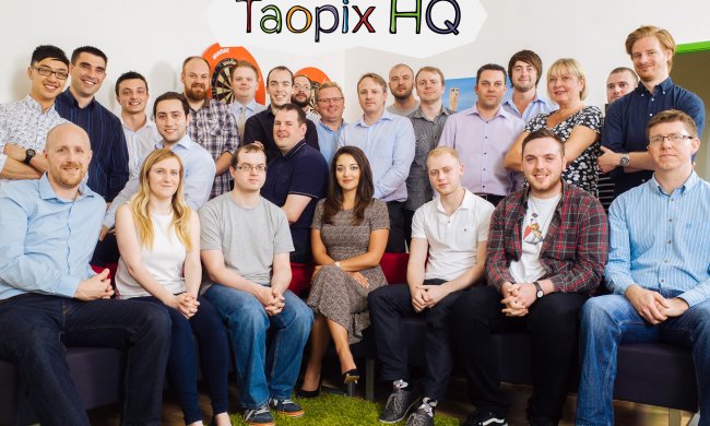 Taopix team in Taopix office